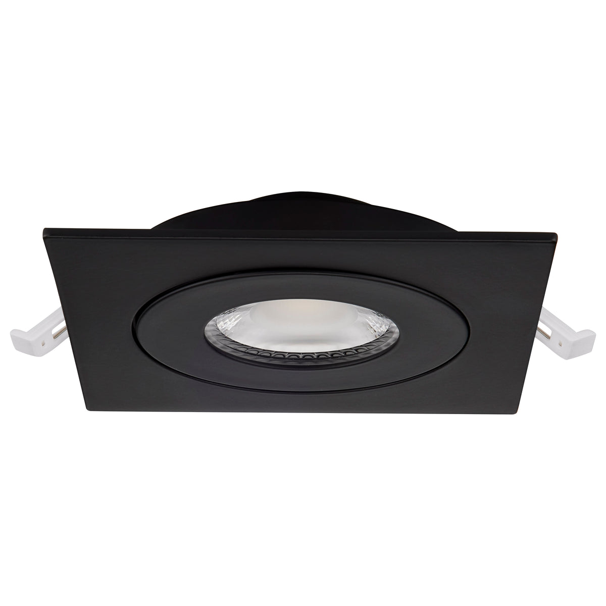 9 Watt - CCT Selectable - LED Direct Wire Downlight - GimbaLED - 4 Inch Square - Remote Driver - Black