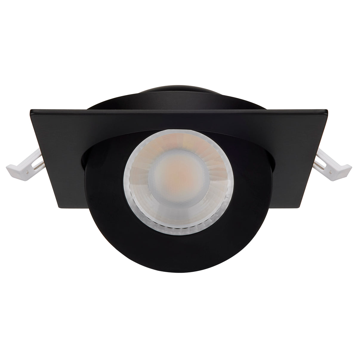 9 Watt - CCT Selectable - LED Direct Wire Downlight - GimbaLED - 4 Inch Square - Remote Driver - Black