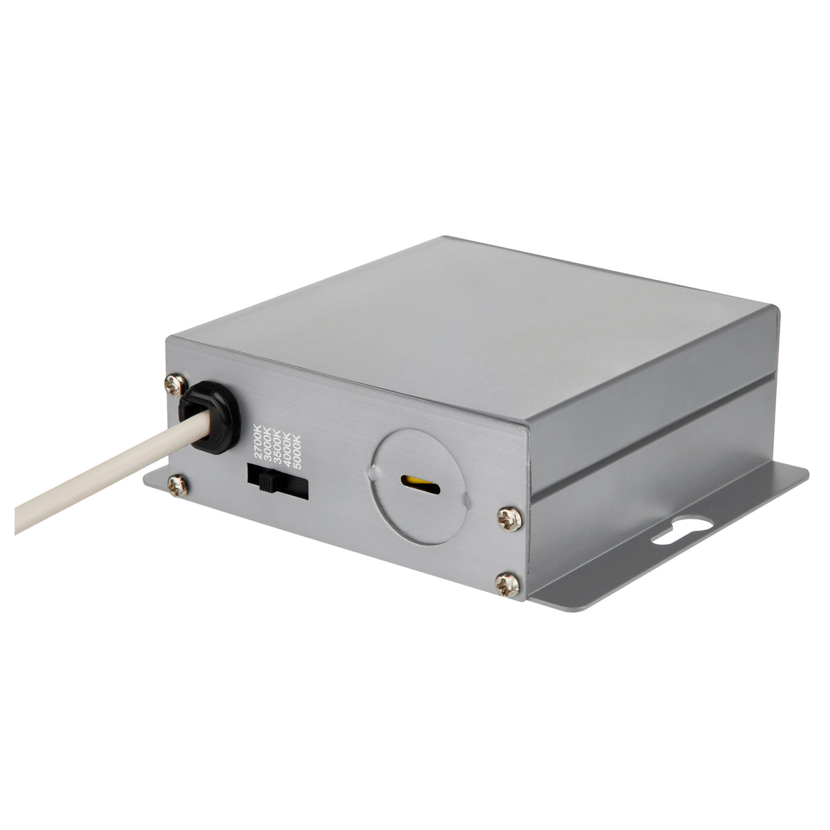 9 Watt - CCT Selectable - LED Direct Wire Downlight - GimbaLED - 4 Inch Square - Remote Driver - Black