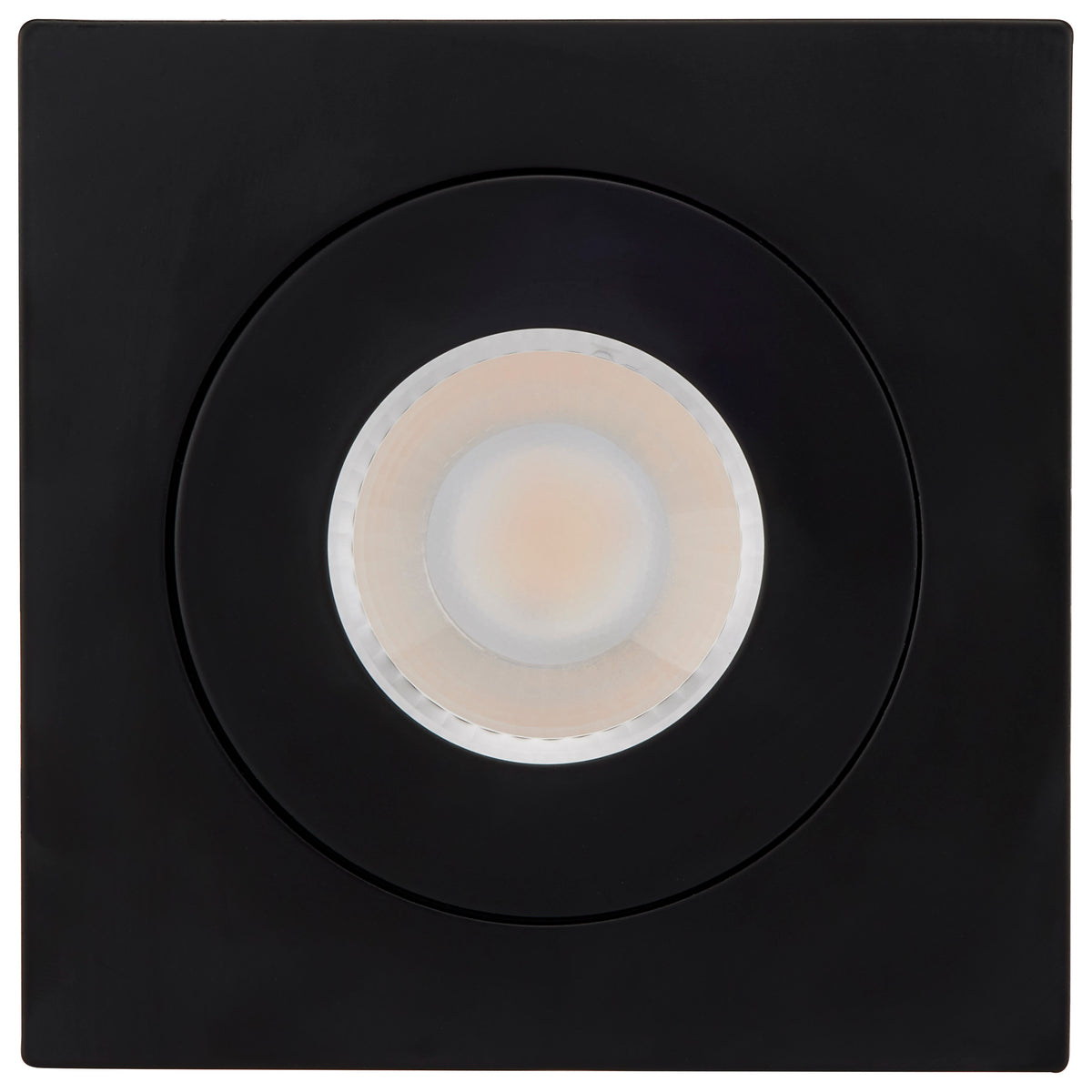 9 Watt - CCT Selectable - LED Direct Wire Downlight - GimbaLED - 4 Inch Square - Remote Driver - Black
