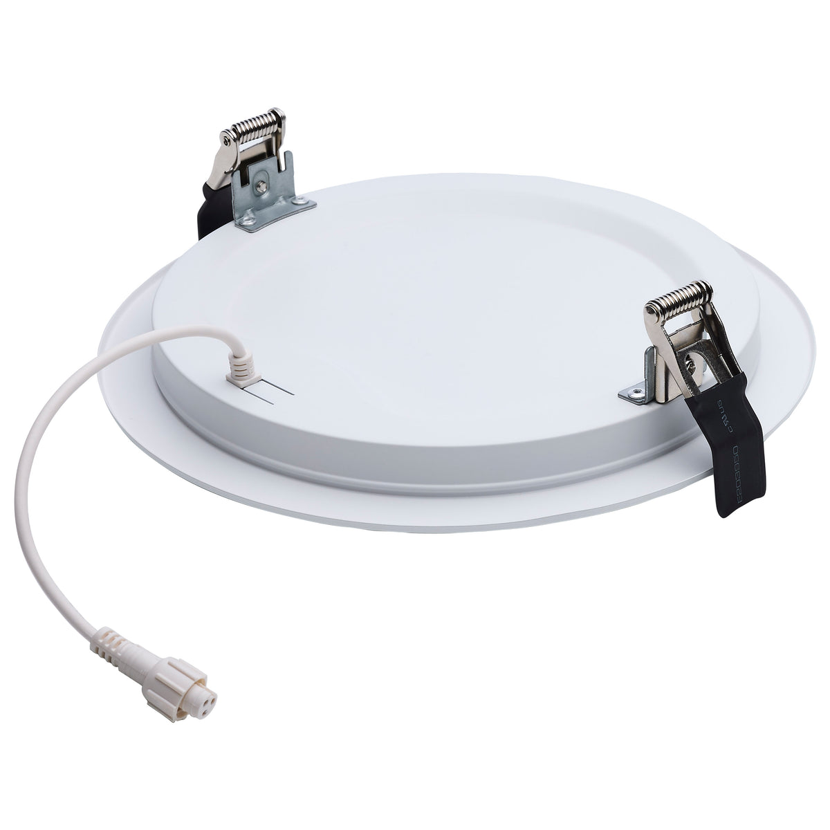 20 Watt - 8 Inch LED Direct Wire Downlight - Remote Driver - CCT Selectable - Dual Dimming - Flat Face - Round - White Finish