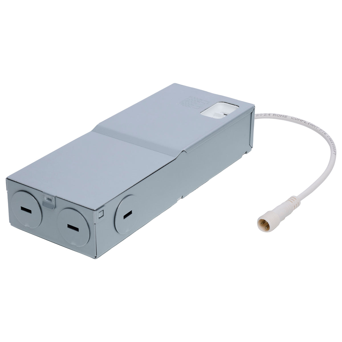 20 Watt - 8 Inch LED Direct Wire Downlight - Remote Driver - CCT Selectable - Dual Dimming - Flat Face - Round - White Finish