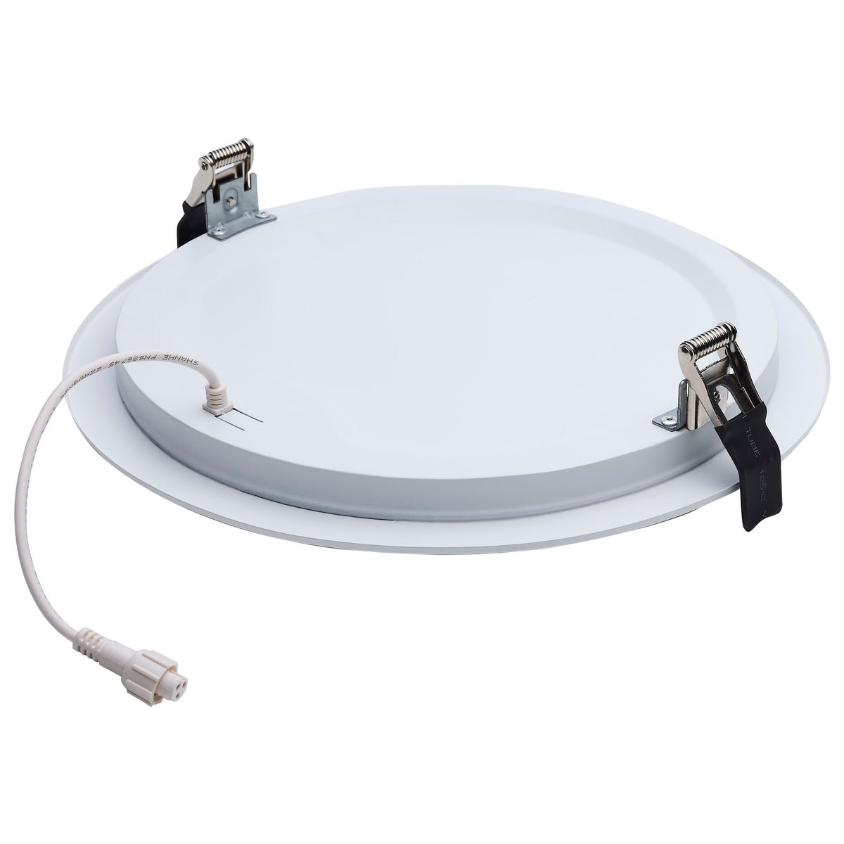 30 Watt - 10 Inch LED Direct Wire Downlight - Remote Driver - CCT Selectable - Dual Dimming - Flat Face - Round - White Finish