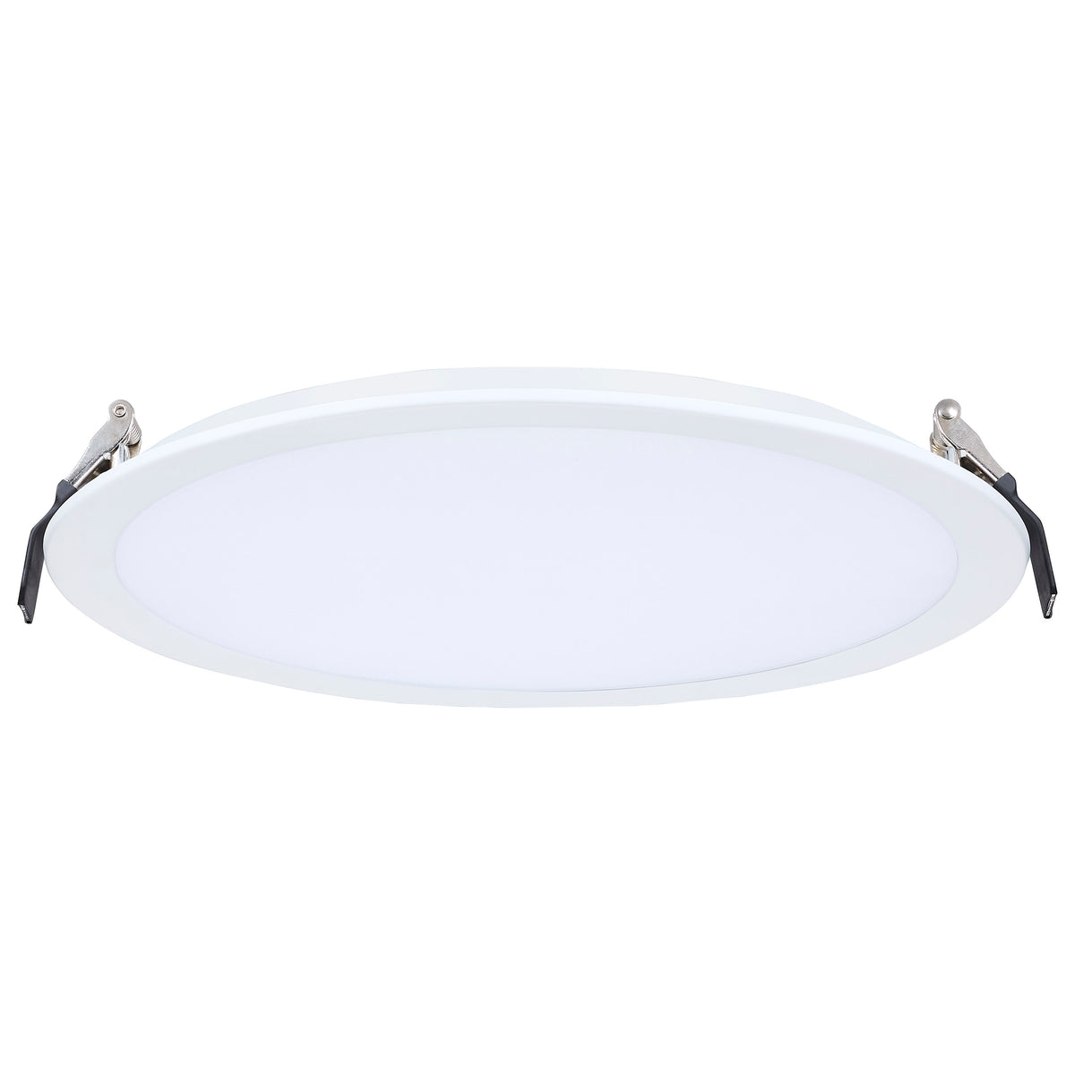30 Watt - 10 Inch LED Direct Wire Downlight - Remote Driver - CCT Selectable - Dual Dimming - Flat Face - Round - White Finish