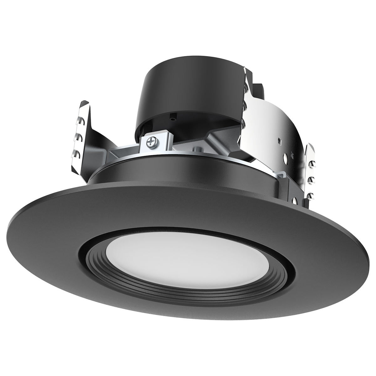 7.5 Watt - LED Retrofit Downlight - GimbaLED - 120 Volt - Selectable - Black Finish
