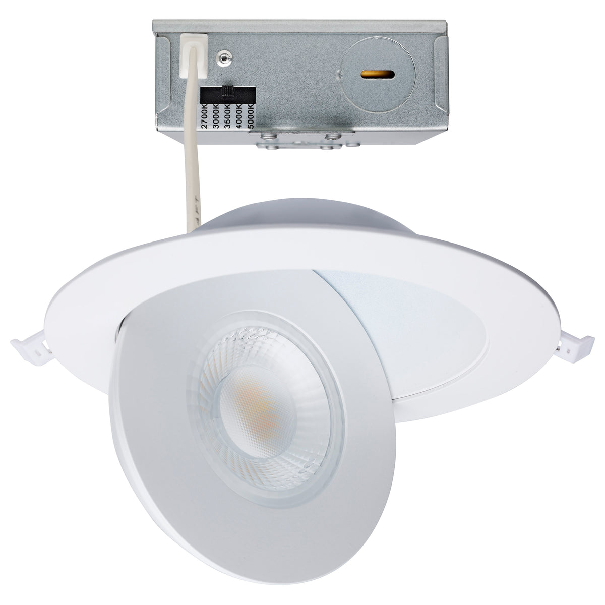 15 Watt - Selectable - LED Direct Wire Downlight - GimbaLED - 6 Inch Round - Remote Driver - White lighting product
