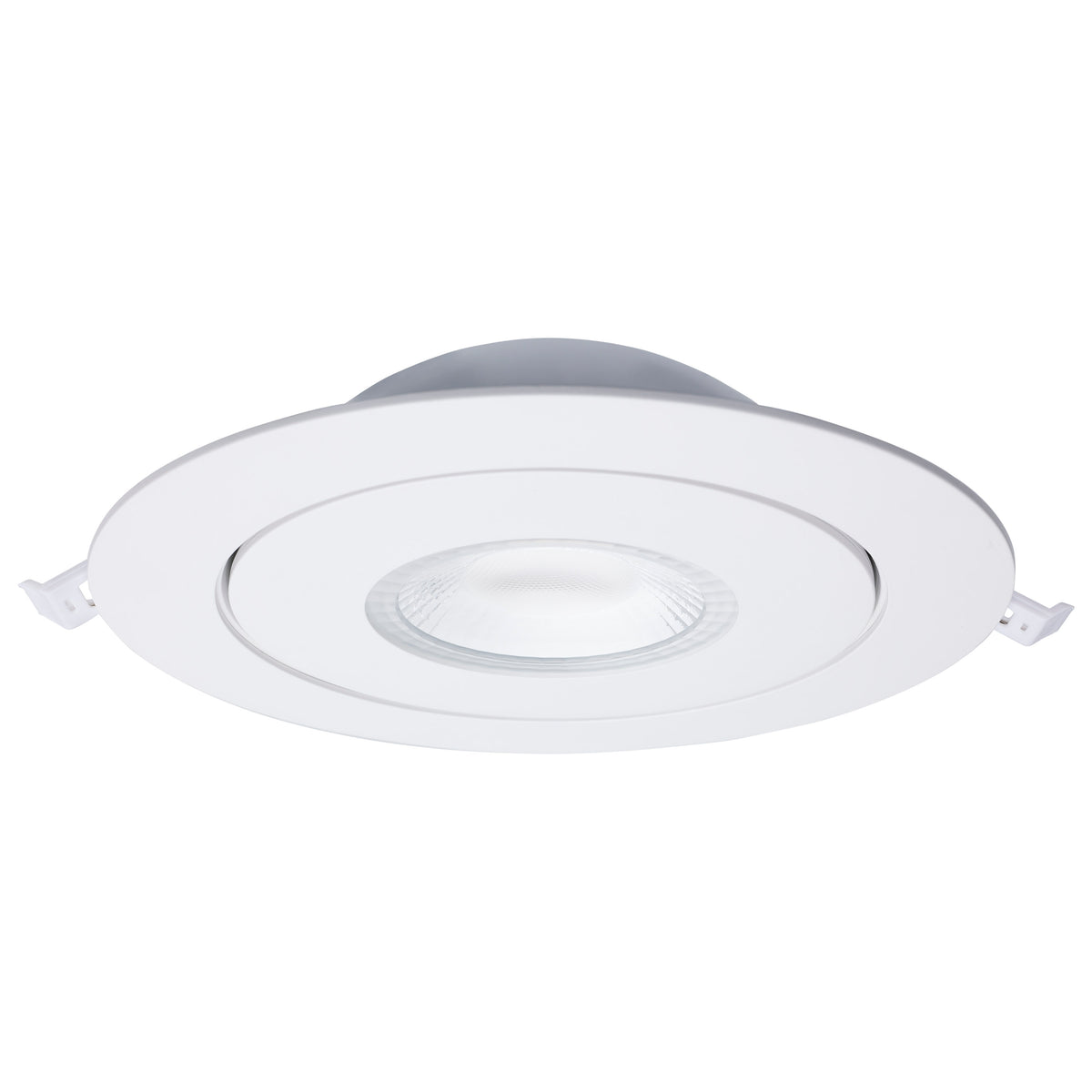 15 Watt - CCT Selectable - LED Direct Wire Downlight - GimbaLED - 6 Inch Round - Remote Driver - White