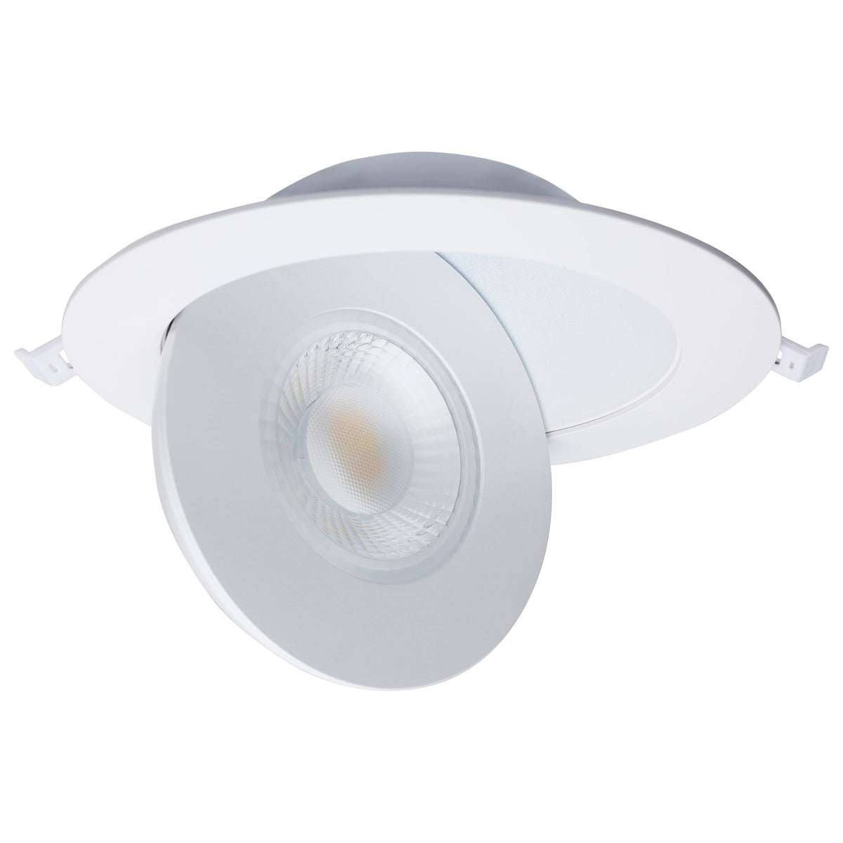 15 Watt - CCT Selectable - LED Direct Wire Downlight - GimbaLED - 6 Inch Round - Remote Driver - White