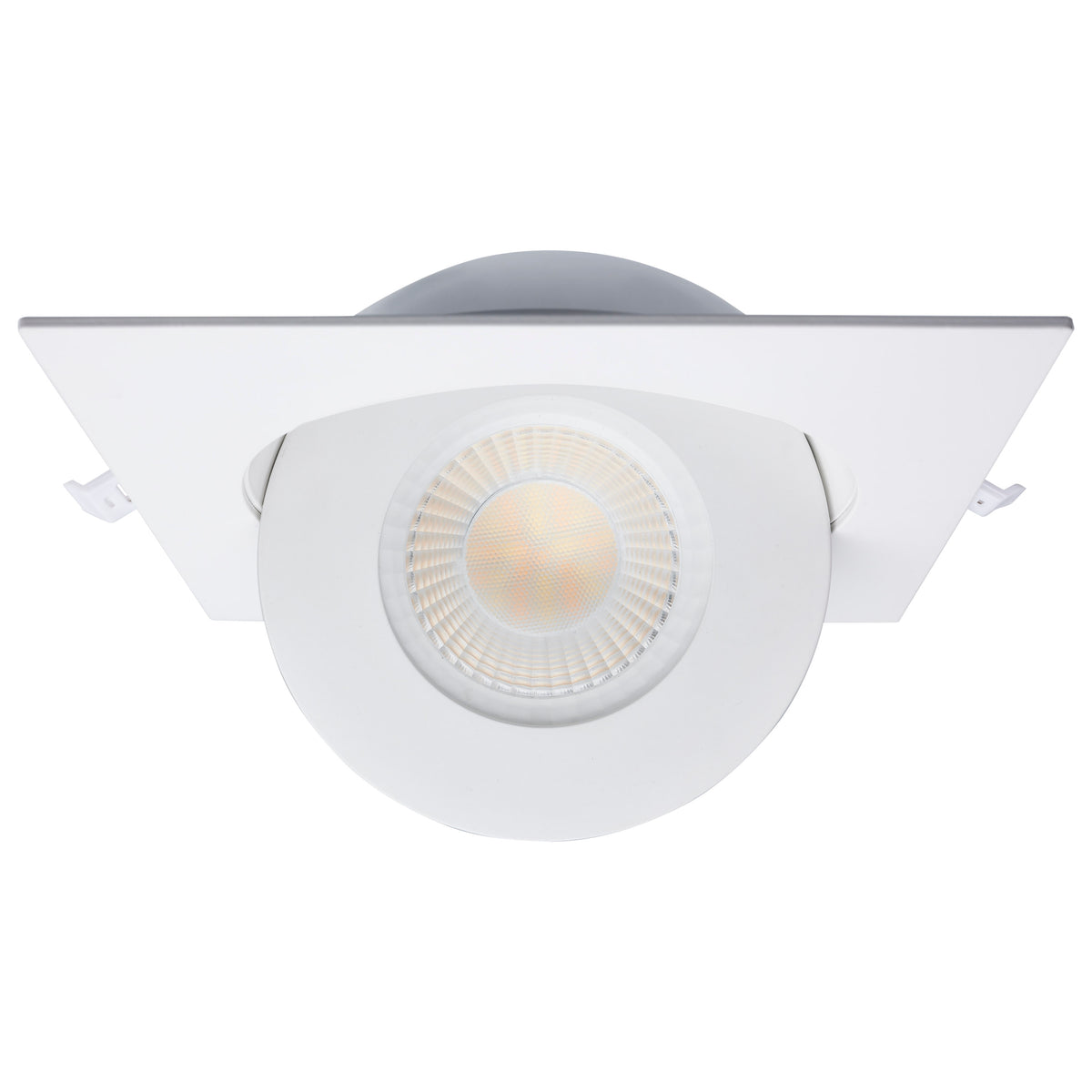 15 Watt - CCT Selectable - LED Direct Wire Downlight - GimbaLED - 6 Inch Square - Remote Driver - White