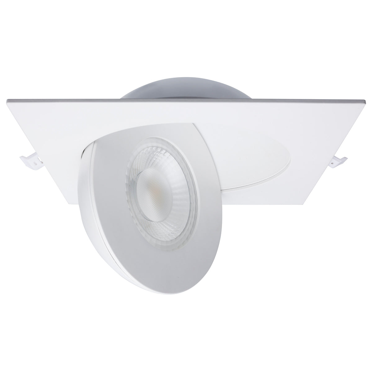 15 Watt - CCT Selectable - LED Direct Wire Downlight - GimbaLED - 6 Inch Square - Remote Driver - White