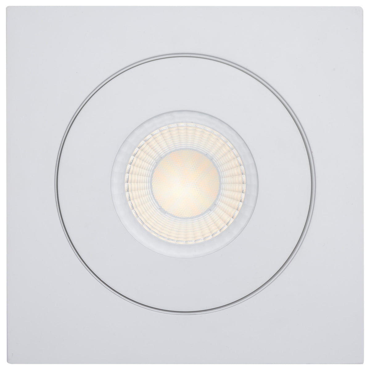 15 Watt - CCT Selectable - LED Direct Wire Downlight - GimbaLED - 6 Inch Square - Remote Driver - White