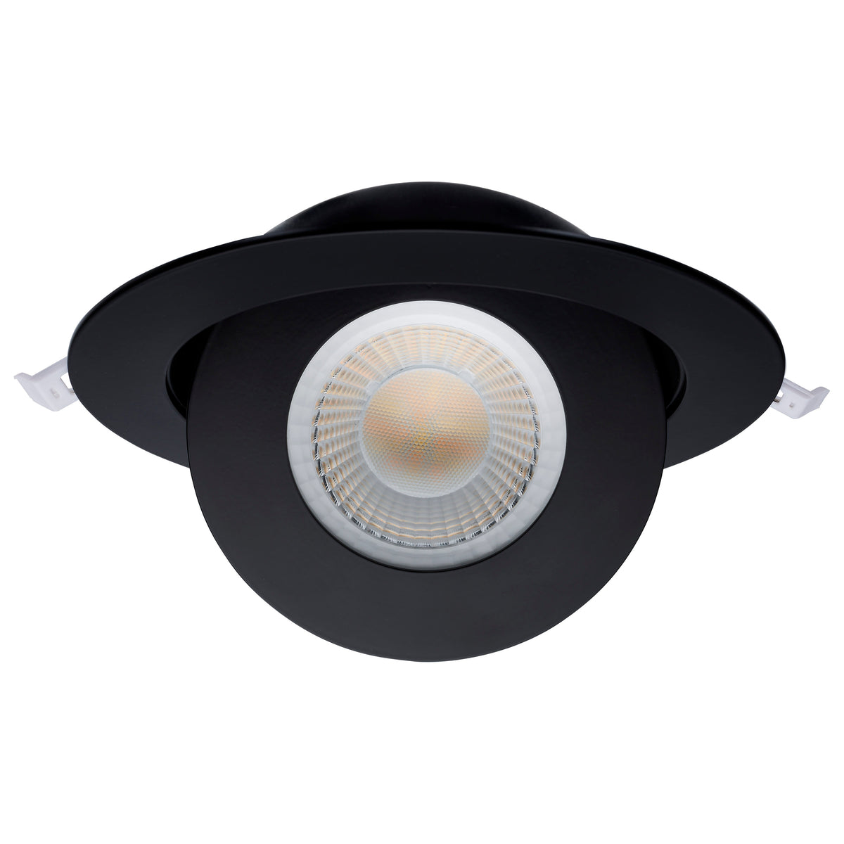 15 Watt - CCT Selectable - LED Direct Wire Downlight - GimbaLED - 6 Inch Round - Remote Driver - Black