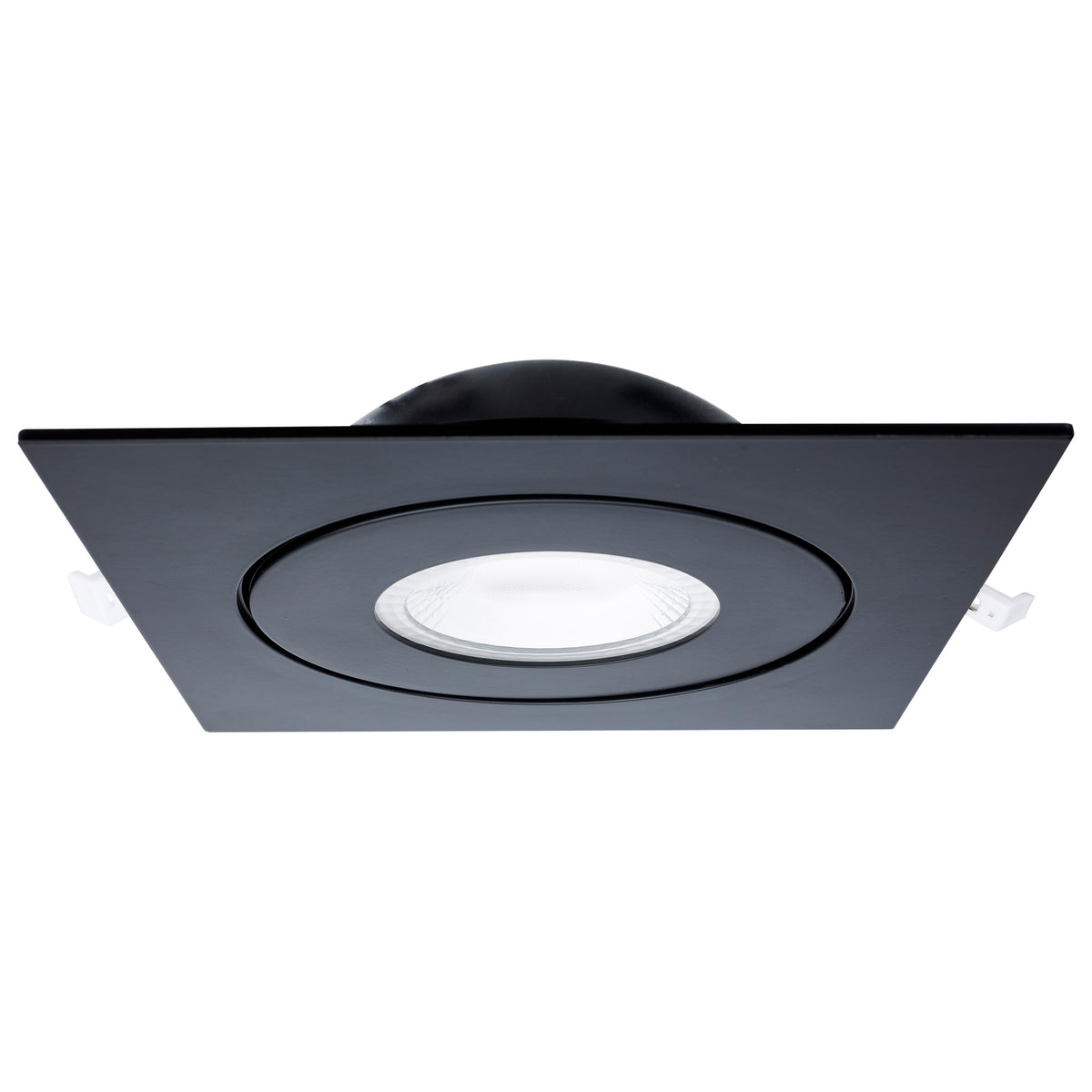15 Watt - CCT Selectable - LED Direct Wire Downlight - GimbaLED - 6 Inch Square - Remote Driver - Black