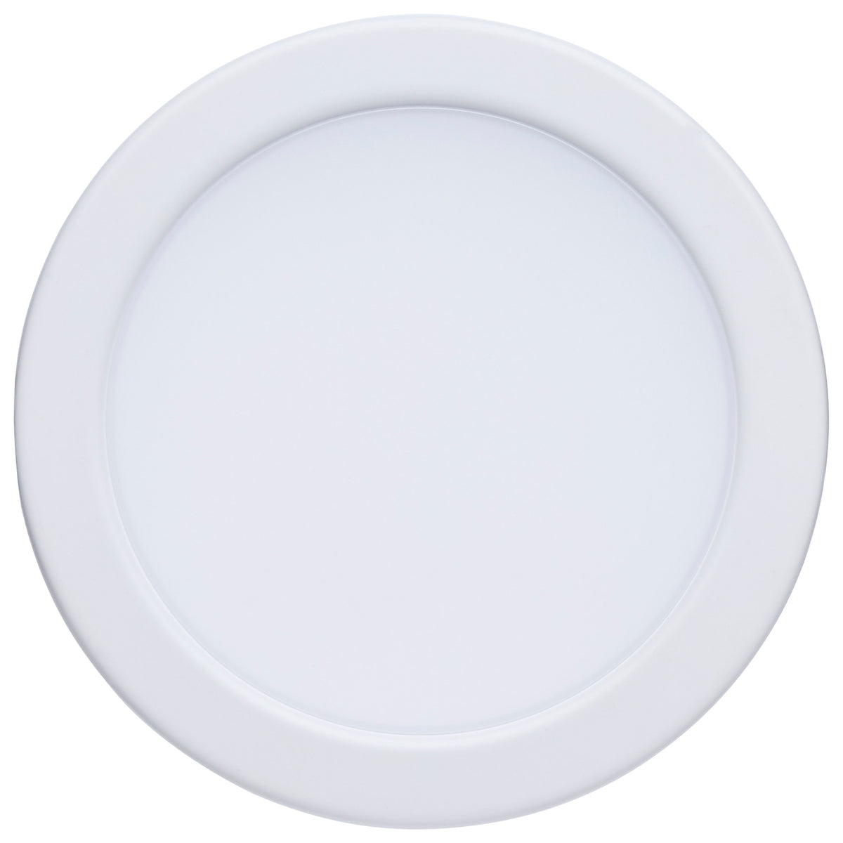 10 Watt LED - Fire Rated 4 Inch Direct Wire Slim Fit Flat Face Downlight - Round Shape - White Finish - CCT Selectable - 120 Volts - Dimmable