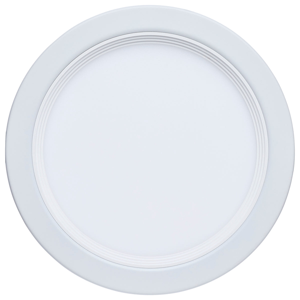 13 Watt LED - Fire Rated 6 Inch Direct Wire Slim Fit Step Baffle Downlight - Round Shape - White Finish - CCT Selectable - 120 Volts - Dimmable