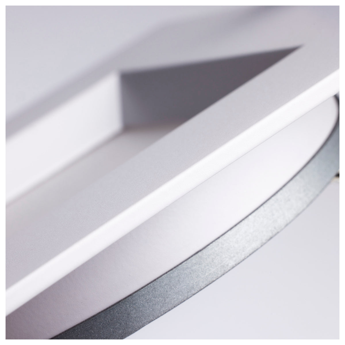 9 Watt LED Direct Wire Downlight - Slimfit - Smooth Baffle - 4 Inch - CCT Selectable - Square - Remote Driver - White Finish