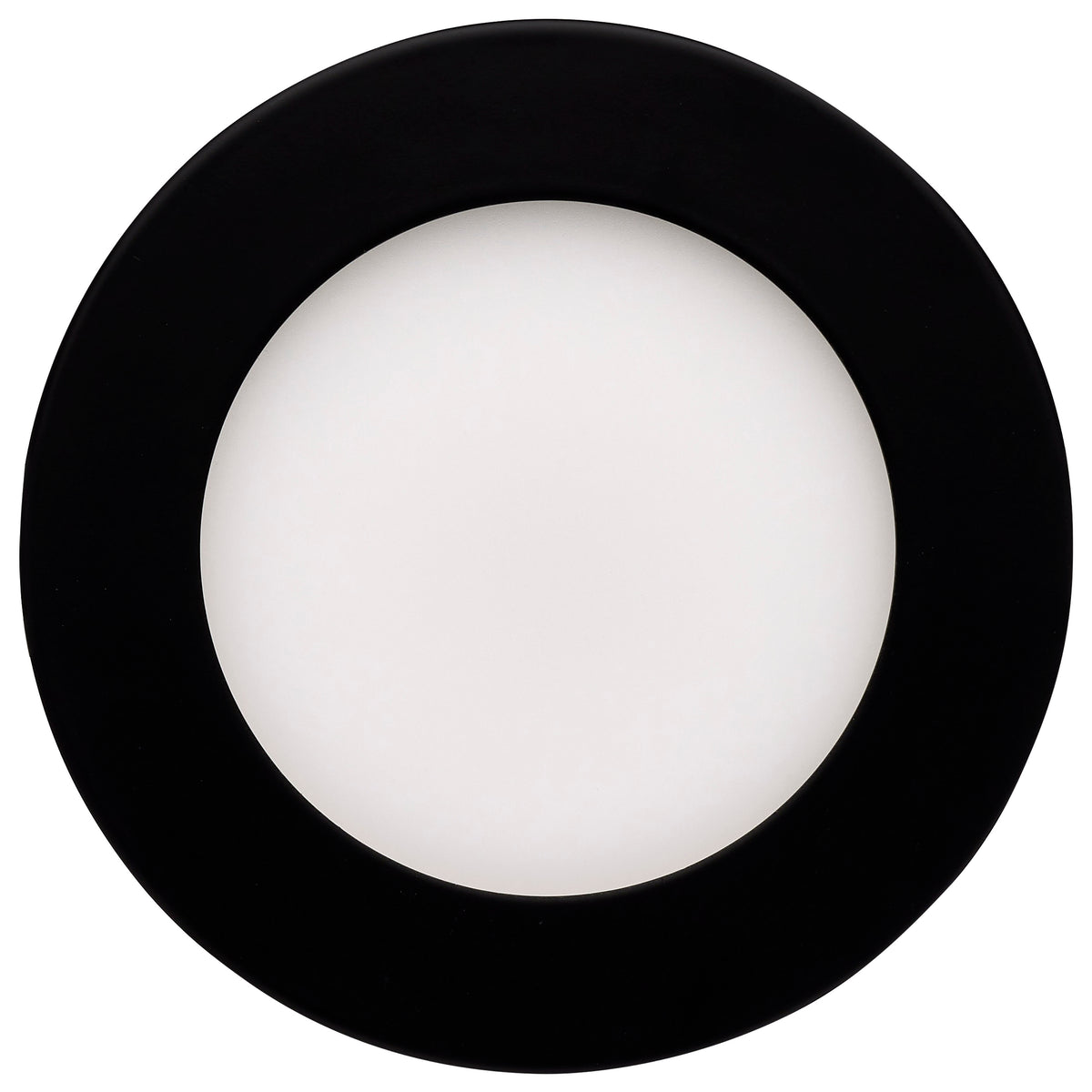 10 Watt LED Direct Wire Downlight - 4-Inch - CCT Selectable - Round - Remote Driver - Black Finish