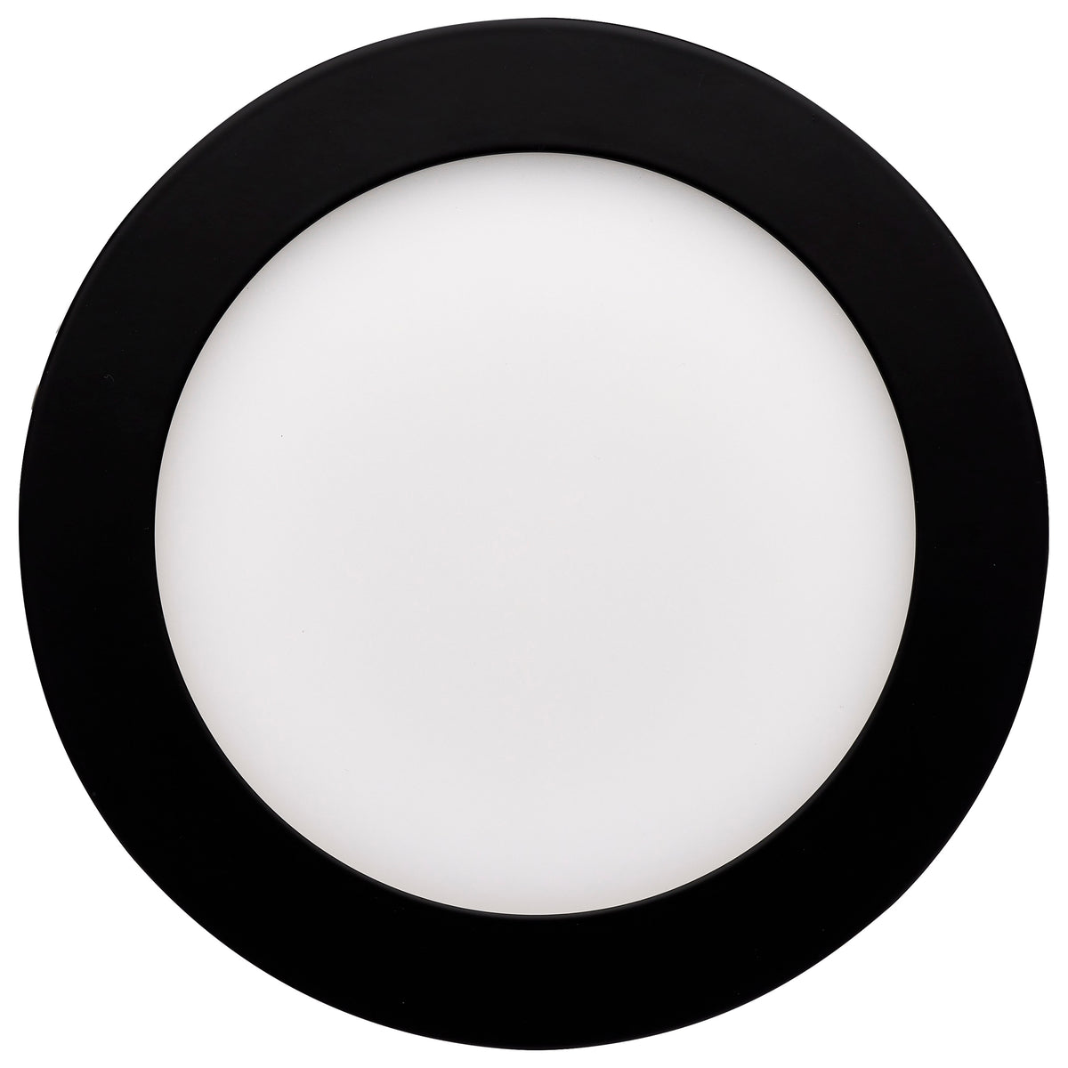 12 Watt LED Direct Wire Downlight - 6-Inch - CCT Selectable - Round - Remote Driver - Black Finish