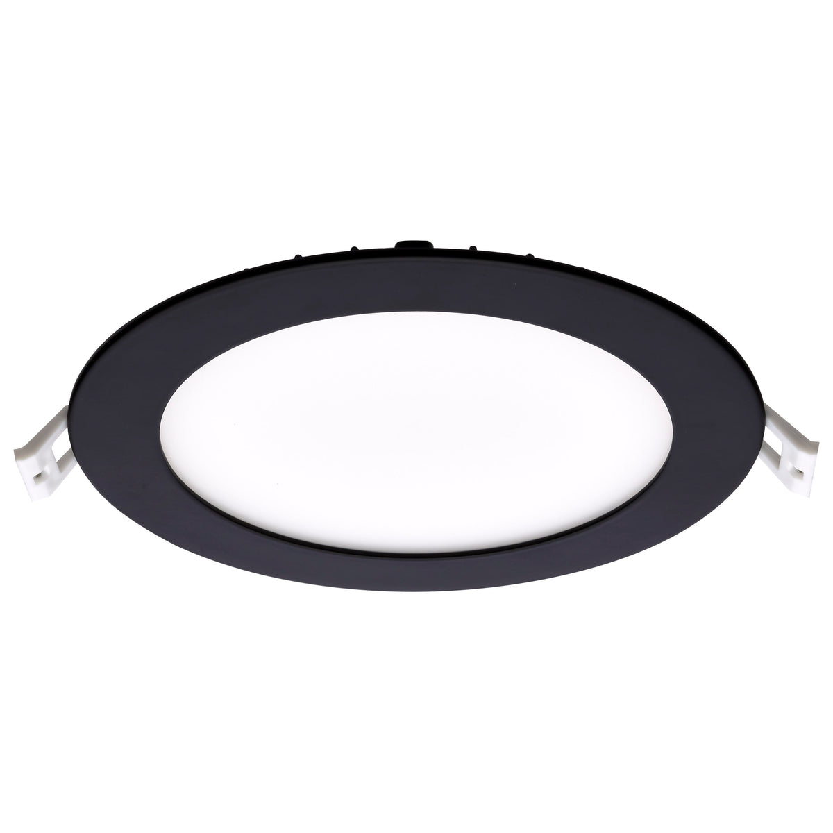 12 Watt LED Direct Wire Downlight - 6-Inch - CCT Selectable - Round - Remote Driver - Black Finish