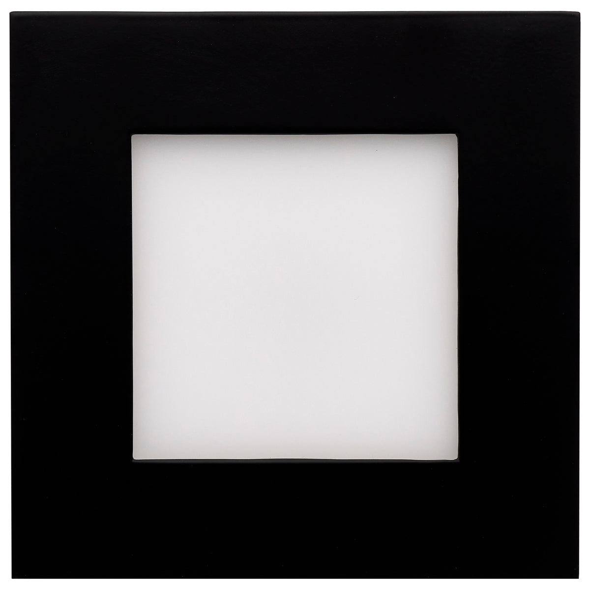 10 Watt LED Direct Wire Downlight - 4-Inch - CCT Selectable - Square - Remote Driver - Black Finish