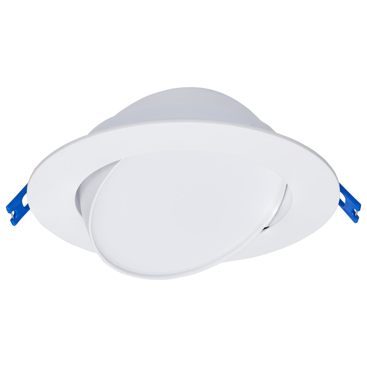 14 Watt - 6" - Directional Low-Profile Downlight - CCT Selectable - 120 Volt - White Finish