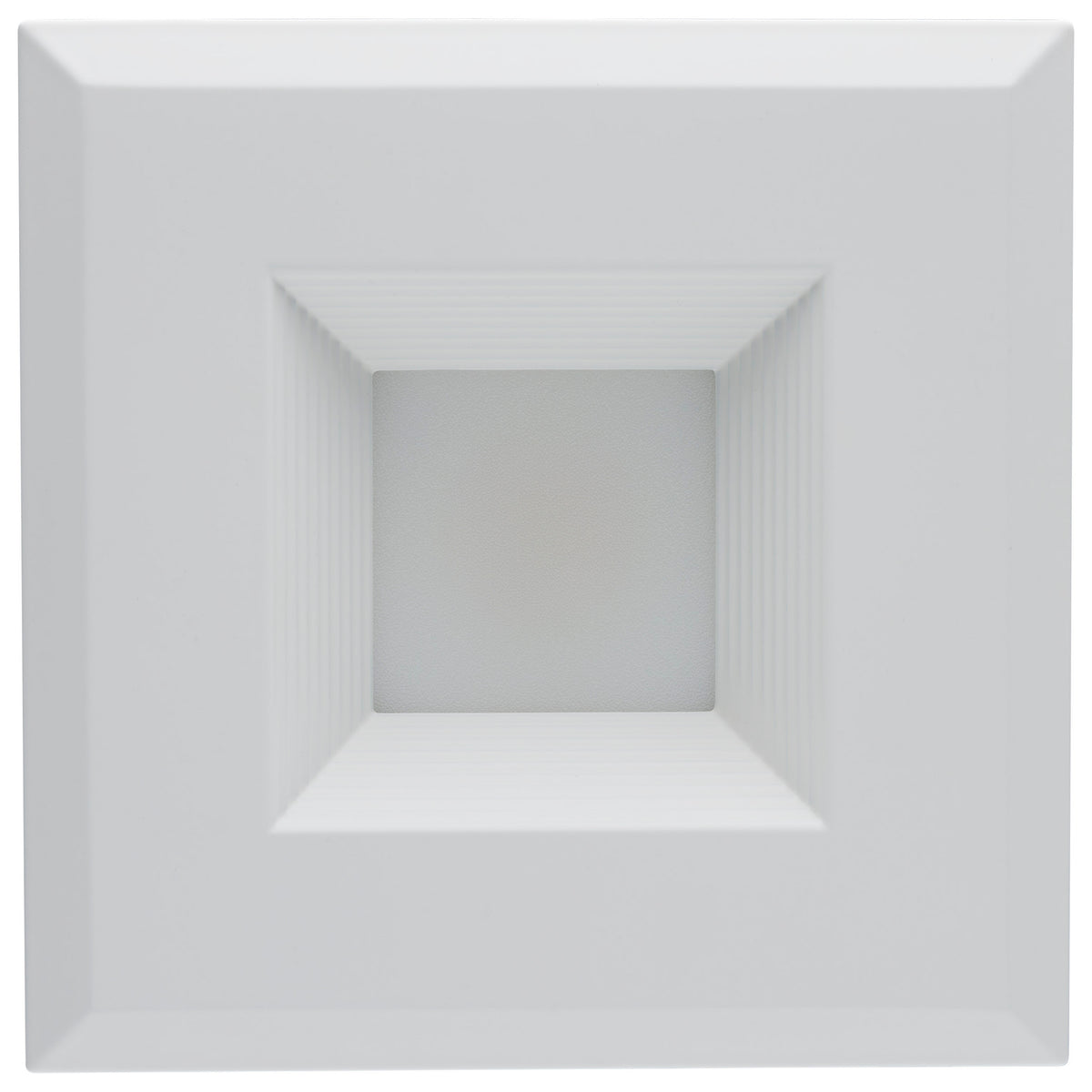 Field Selectable LED Downlight Retrofit - Deep Baffle - 5.8/7/9.5 Watts - 27K/30K/35K/40K/50K CCT - 4 Inch - Square Shape - White Finish - 120 Volts