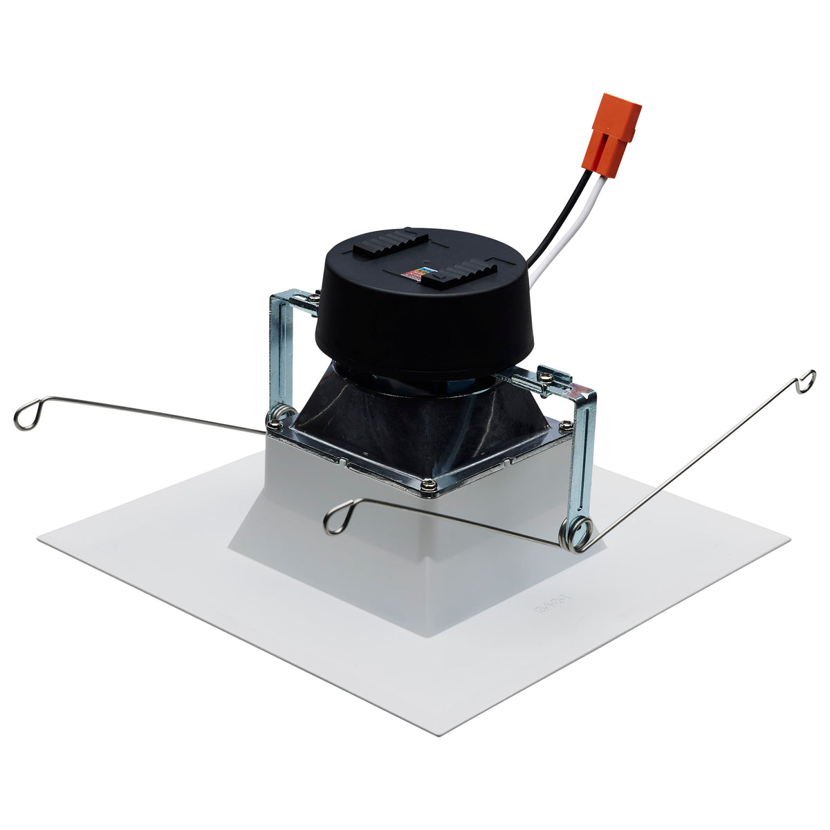 Field Selectable LED Downlight Retrofit - Deep Baffle - 8/10.5/13.5 Watts - 27K/30K/35K/40K/50K CCT - 5-6 Inch - Square Shape - White Finish - 120 Volts