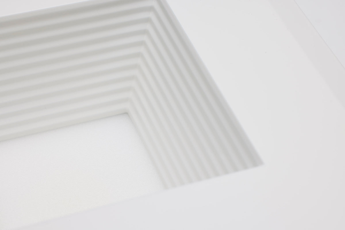 Field Selectable LED Downlight Retrofit - Deep Baffle - 8/10.5/13.5 Watts - 27K/30K/35K/40K/50K CCT - 5-6 Inch - Square Shape - White Finish - 120 Volts