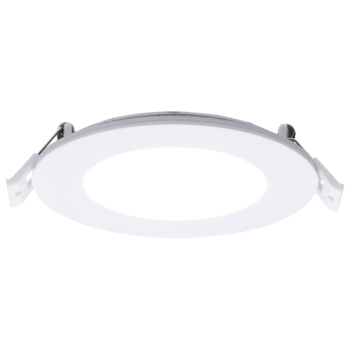 9 Watt LED Direct Wire Downlight with Night Light - 4 Inch - Remote Driver - CCT Selectable - Dimmable - Round - White Finish