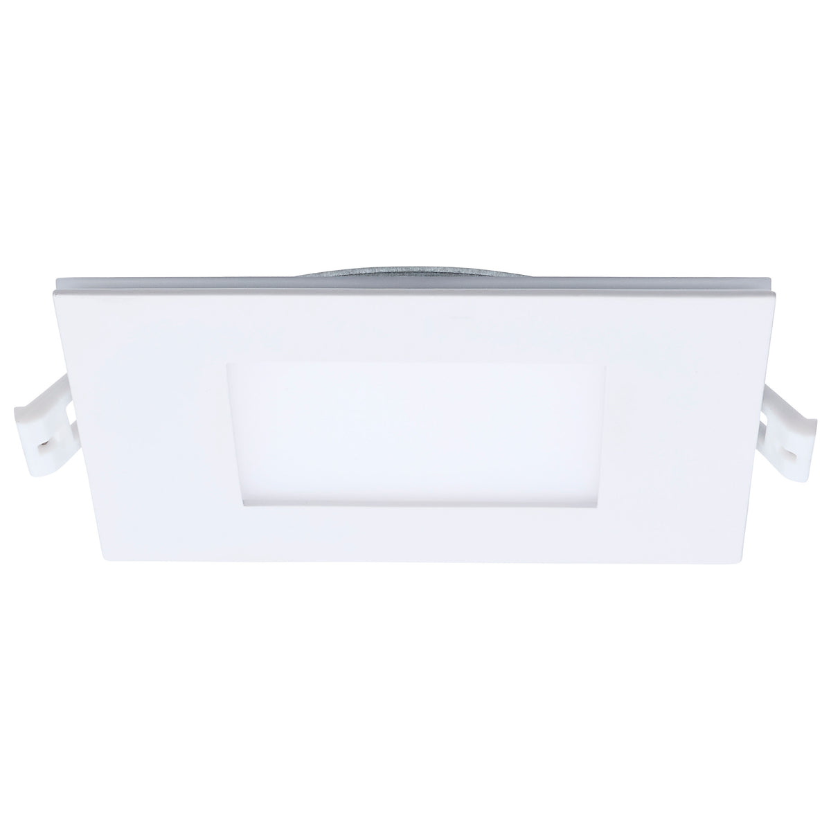 9 Watt LED Direct Wire Downlight with Night Light - 4 Inch - Remote Driver - CCT Selectable - Dimmable - Square - White Finish