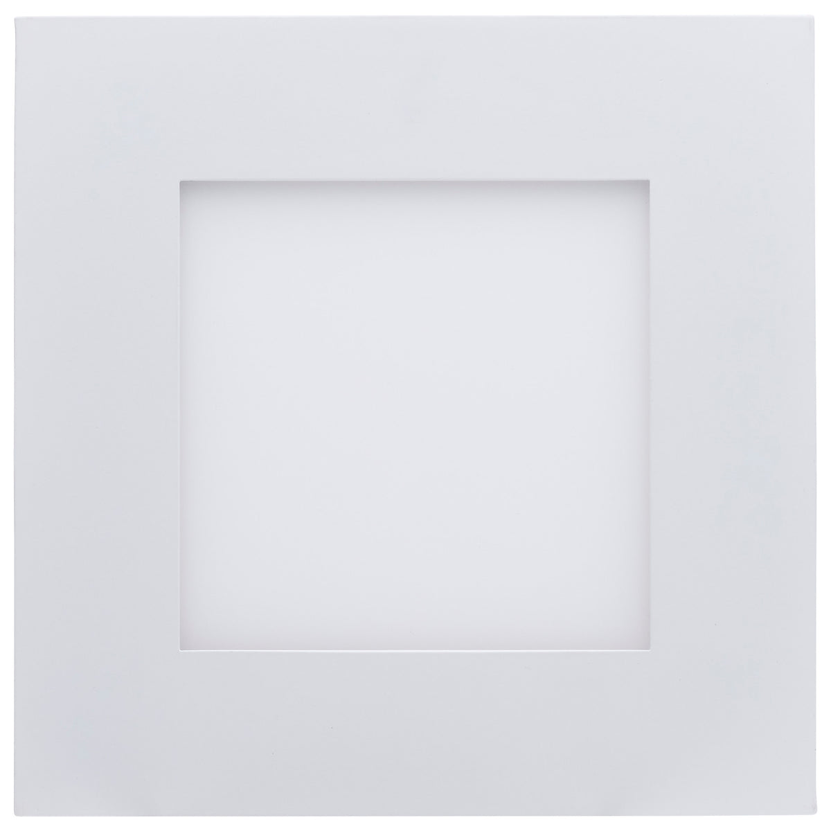 12 Watt LED Direct Wire Downlight with Night Light - 6 Inch - Remote Driver - CCT Selectable - Dimmable - Square - White Finish