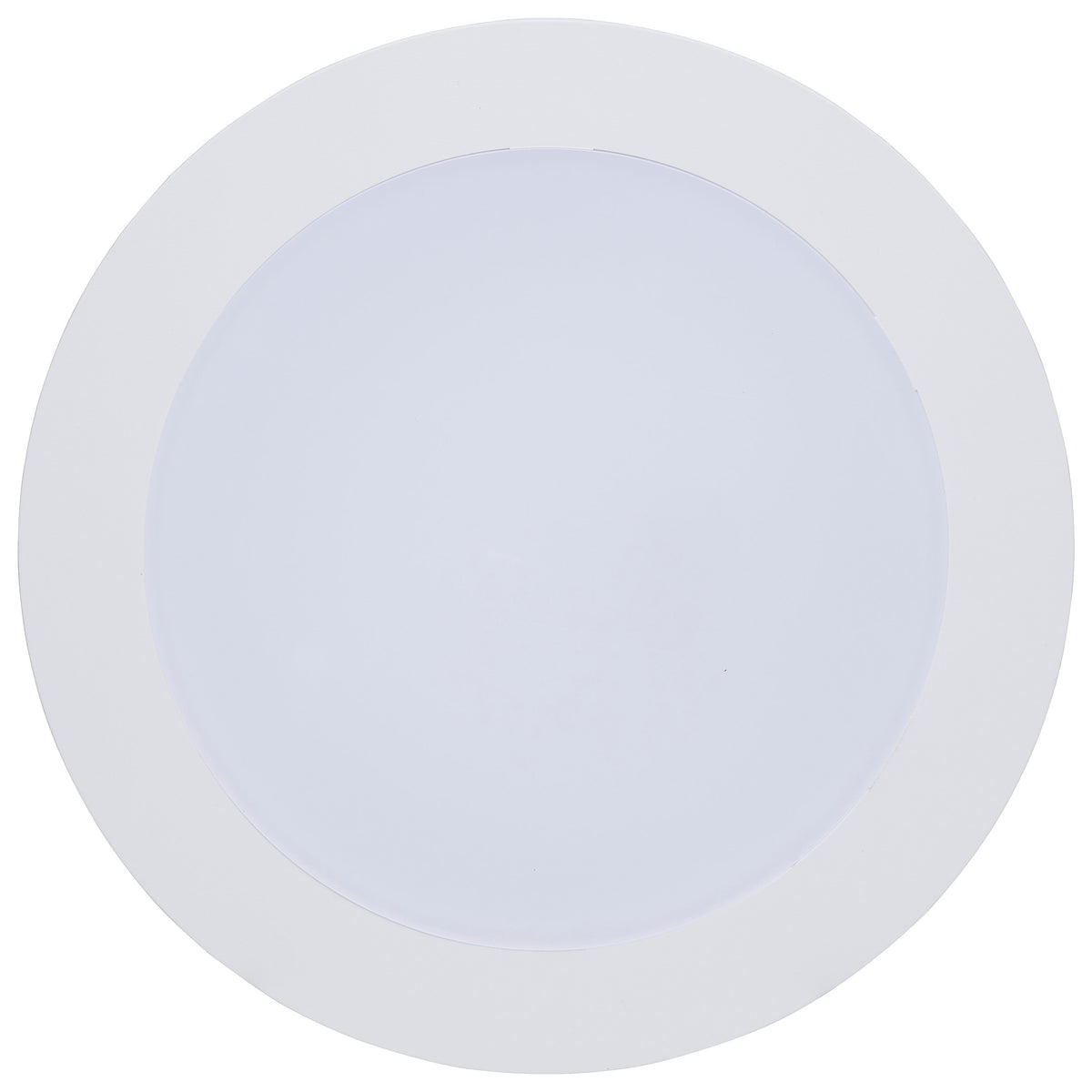 9.5 Watt - 6 Inch LED Downlight Retrofit - 27K/30K/35K/40K/50K CCT Selectable - Flat Wafer - Round - Matte White Finish
