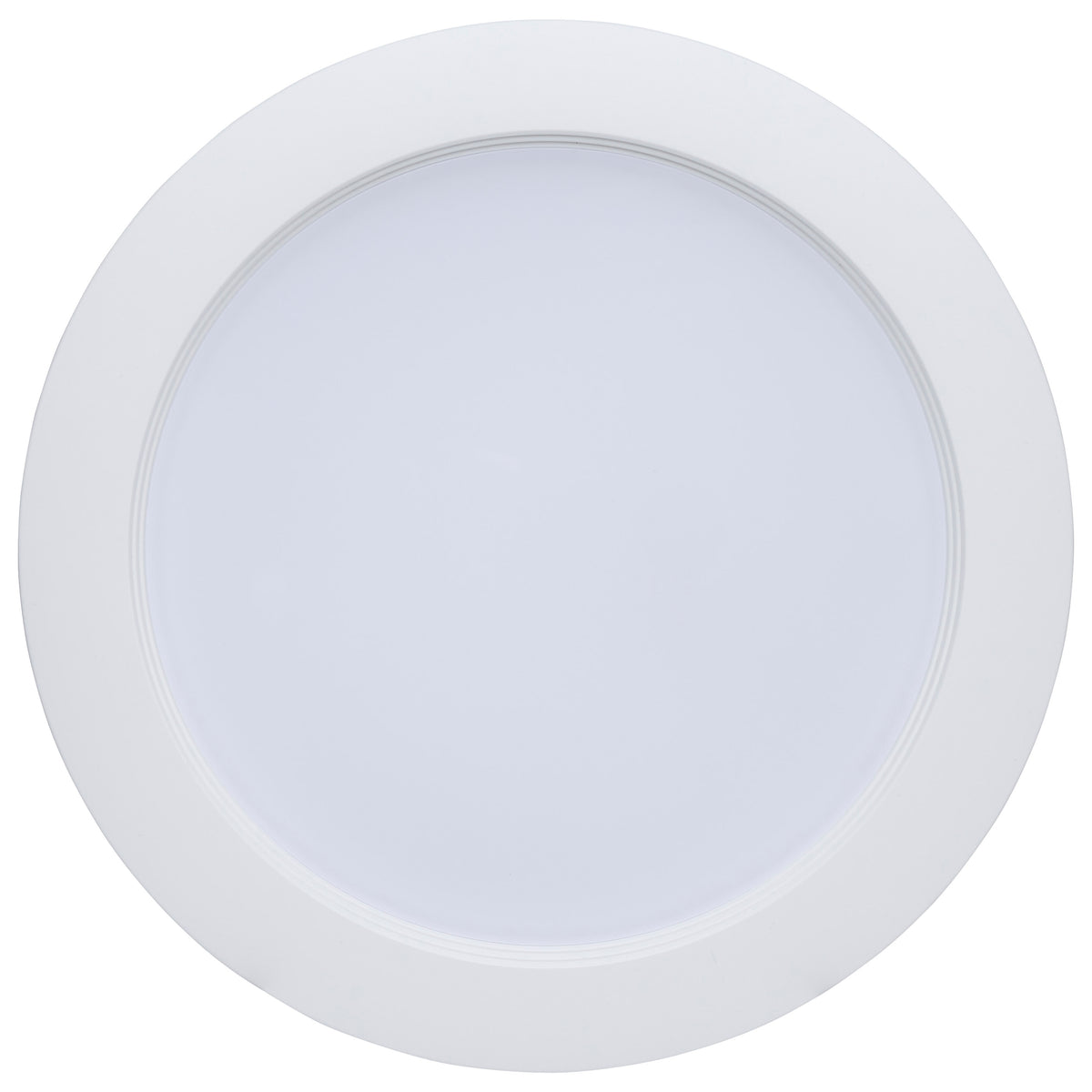 9.5 Watt - 6 Inch LED Downlight Retrofit - 27K/30K/35K/40K/50K CCT Selectable - Regressed Wafer - Round - Matte White Finish