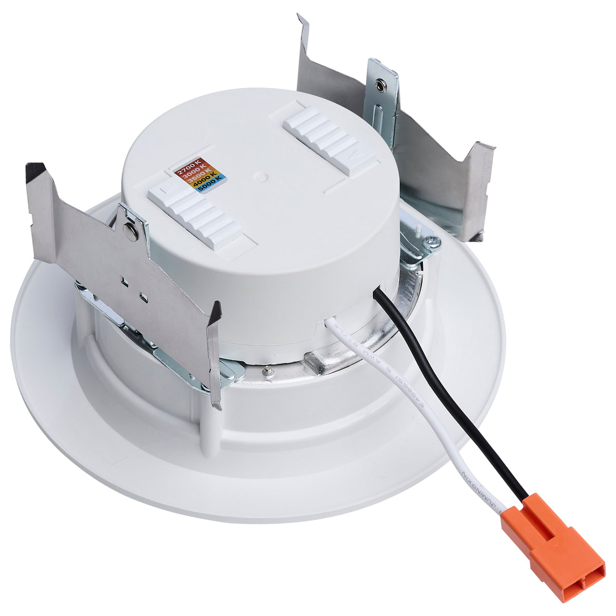 6.5/8/9.3 Watt LED Downlight Retrofit - 27K/30K/35K/40K/50K CCT - 4 Inch - Flat Wafer - Round - Matte White Finish