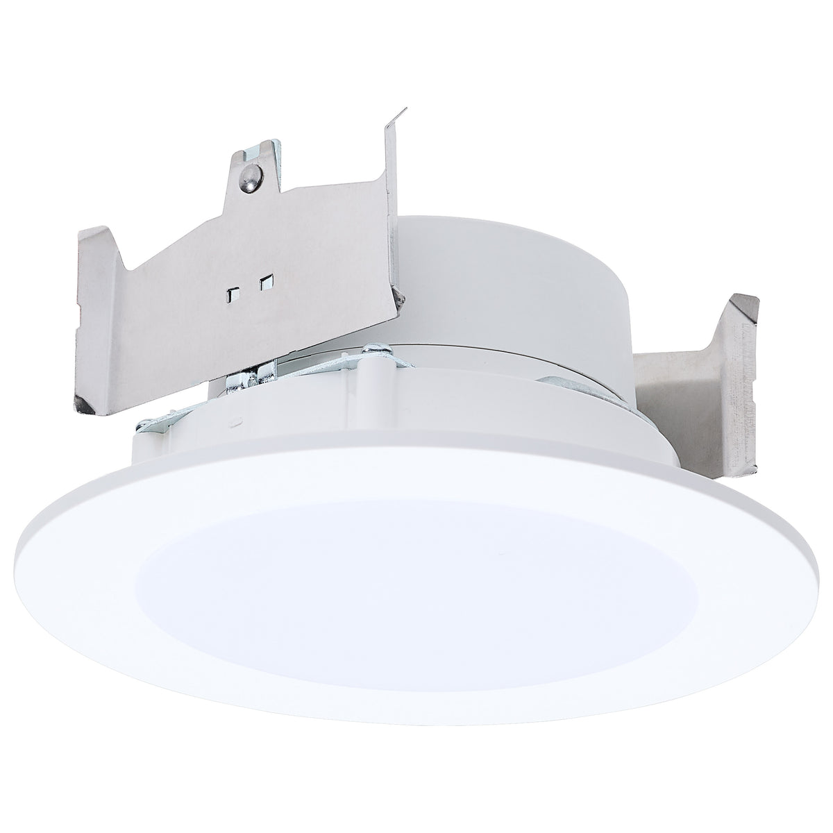 6.5/8/9.3 Watt LED Downlight Retrofit - 27K/30K/35K/40K/50K CCT - 4 Inch - Flat Wafer - Round - Matte White Finish