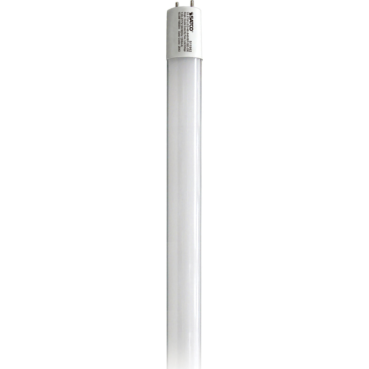 10.5 Watt T8 LED - 4Ft - 4000K - Medium Bi Pin base - 50000 Average rated hours - 1700 Lumens - Type B - Ballast Bypass