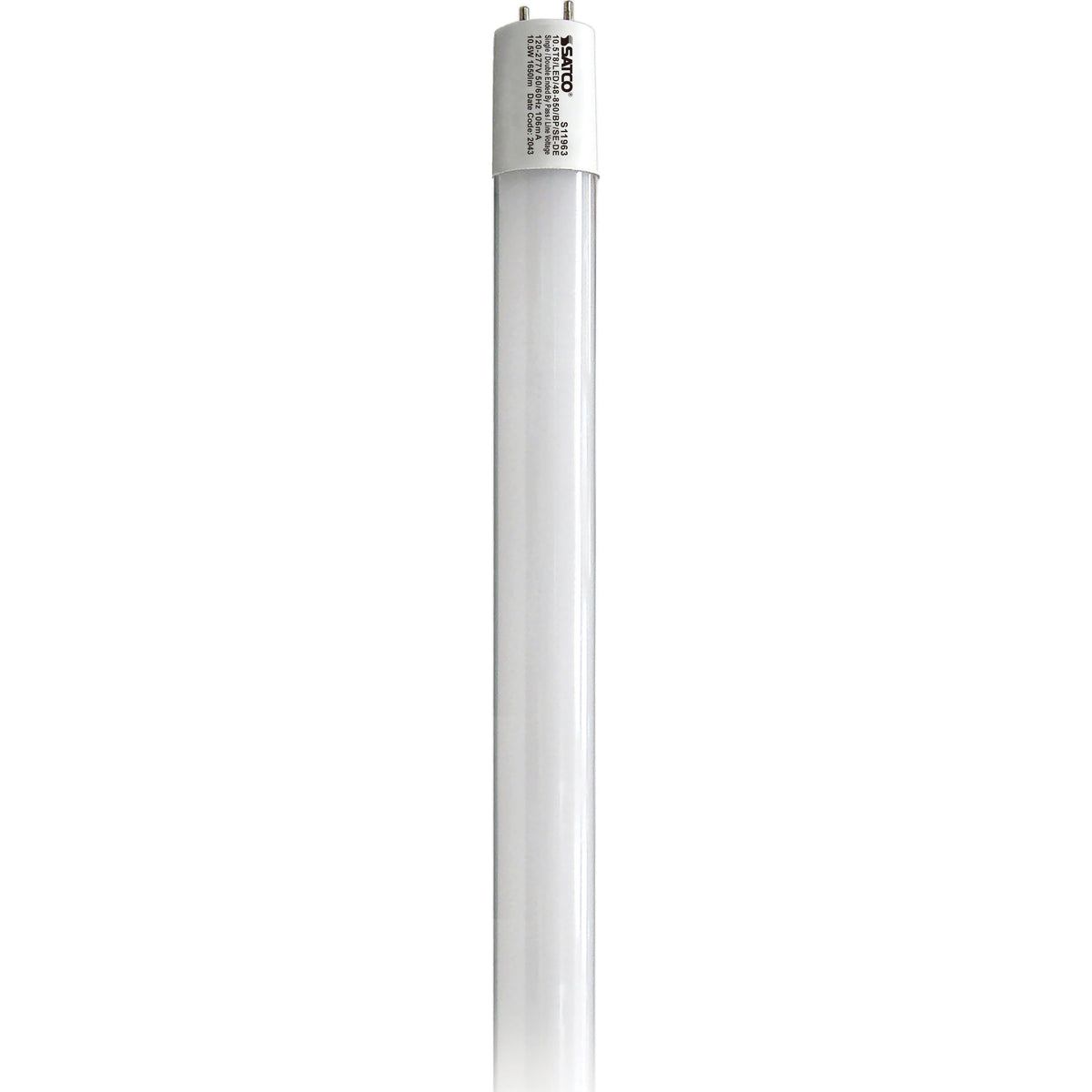 10.5 Watt T8 LED - 4Ft - 5000K - Medium Bi Pin base - 50000 Average rated hours - 1700 Lumens - Type B - Ballast Bypass
