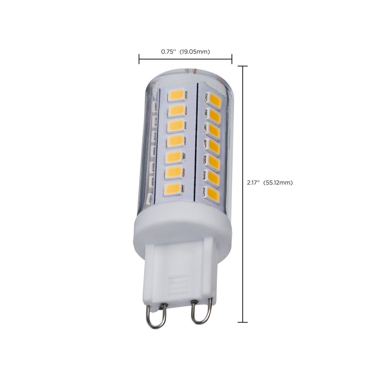 5 Watt Mini LED - G9 Base - 3000K - Clear Finish - 120 Volt