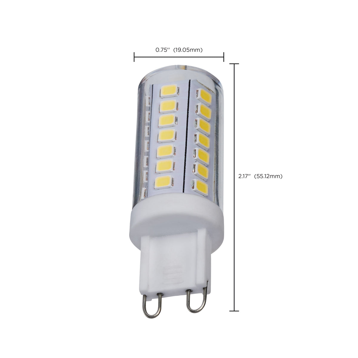 5 Watt Mini LED - G9 Base - 5000K - Clear Finish - 120 Volt