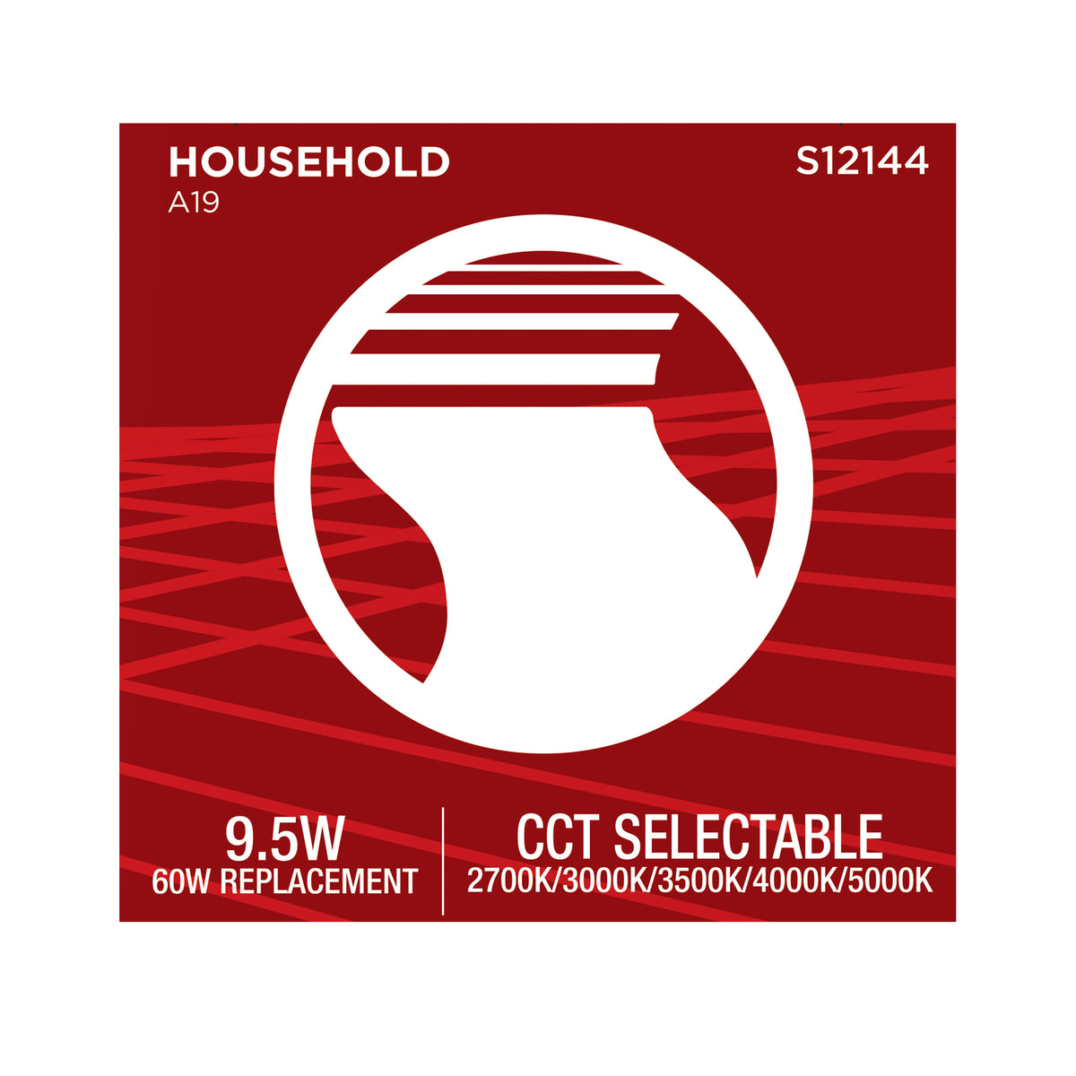 9.5 Watt LED - A19 - 27K/3K/35K/4K/5K - GU24 Base - 120 Volt
