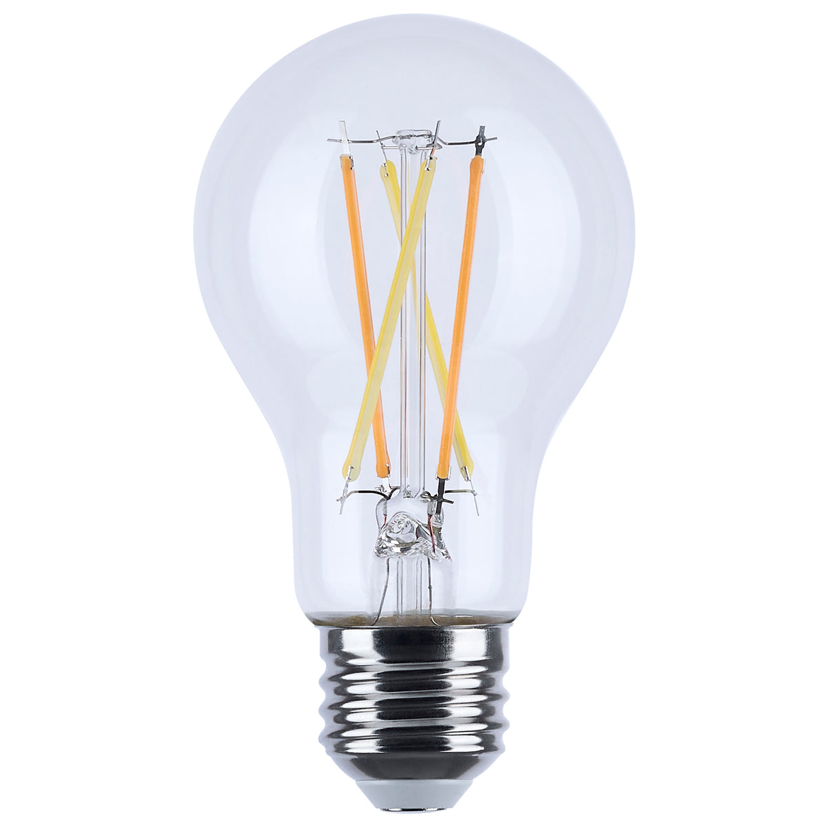 8 Watt LED A19 - 3000K-2000K Warm Dimming - Medium Base - Clear Finish
