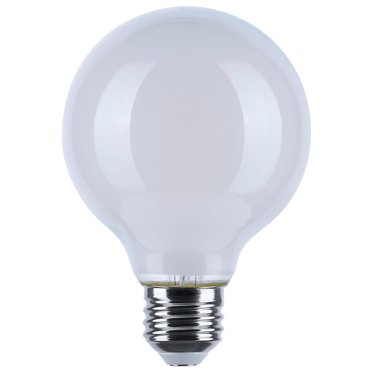 8 Watt LED G25 - 3000K-2000K Warm Dimming - Medium Base - White Finish product image