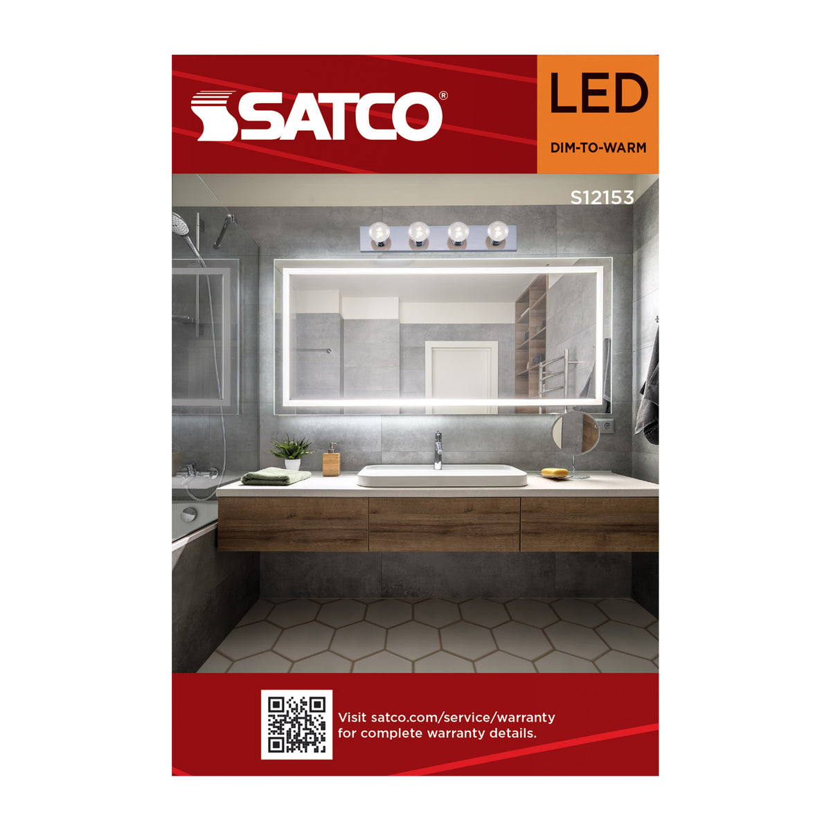 8 Watt LED G25 - 3000K-2000K Warm Dimming - Medium Base - White Finish