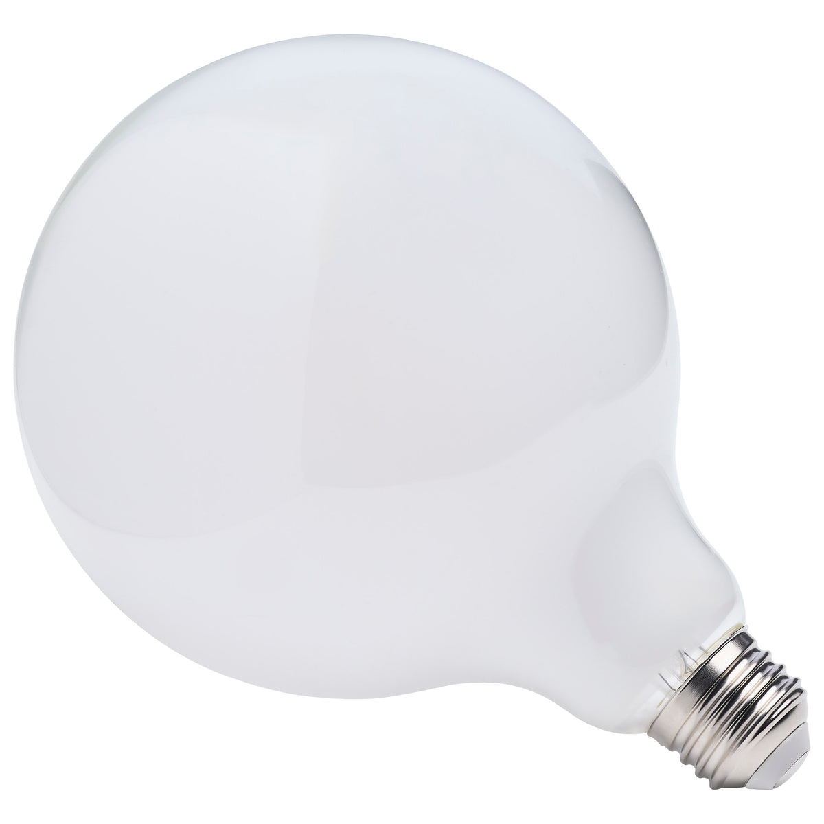 8 Watt LED G40 - 3000K-2000K Warm Dimming - Medium Base - White Finish