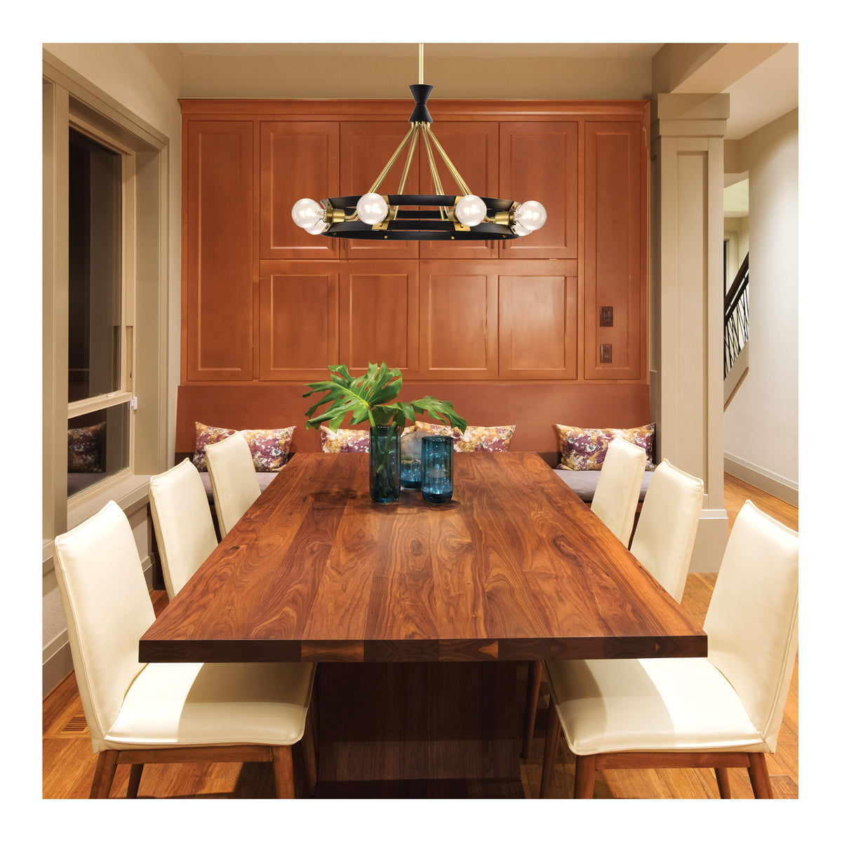 8 Watt LED G40 - 3000K-2000K Warm Dimming - Medium Base - White Finish