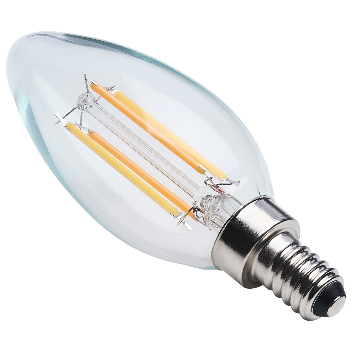 4.5 Watt LED B11 - 3000K-2000K Warm Dimming - Candelabra Base - Clear Finish
