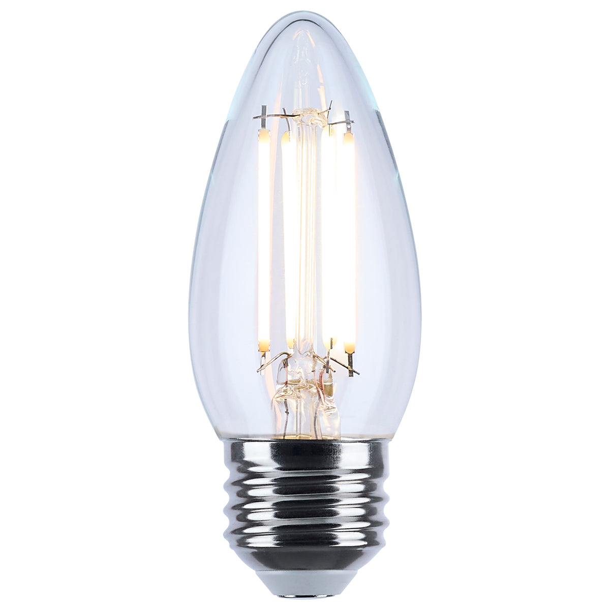 4.5 Watt LED B11 - 3000K-2000K Warm Dimming - Medium Base - Clear Finish