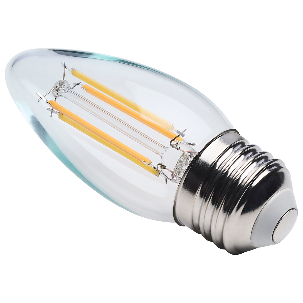 4.5 Watt LED B11 - 3000K-2000K Warm Dimming - Medium Base - Clear Finish