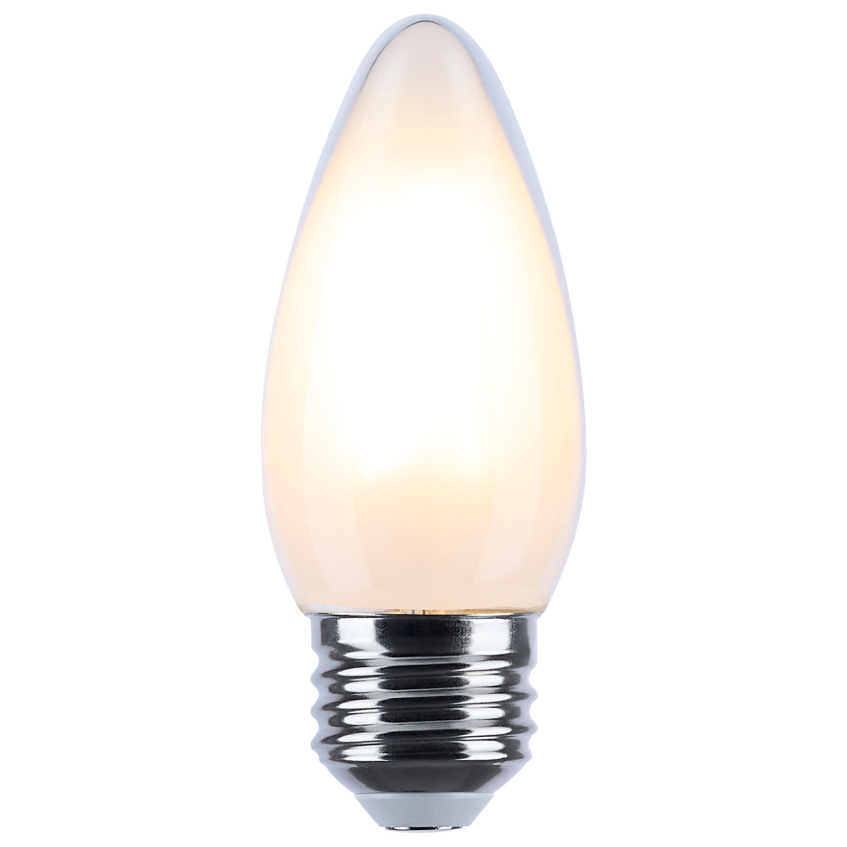 4.5 Watt LED B11 - 3000K-2000K Warm Dimming - Medium Base - Frost Finish