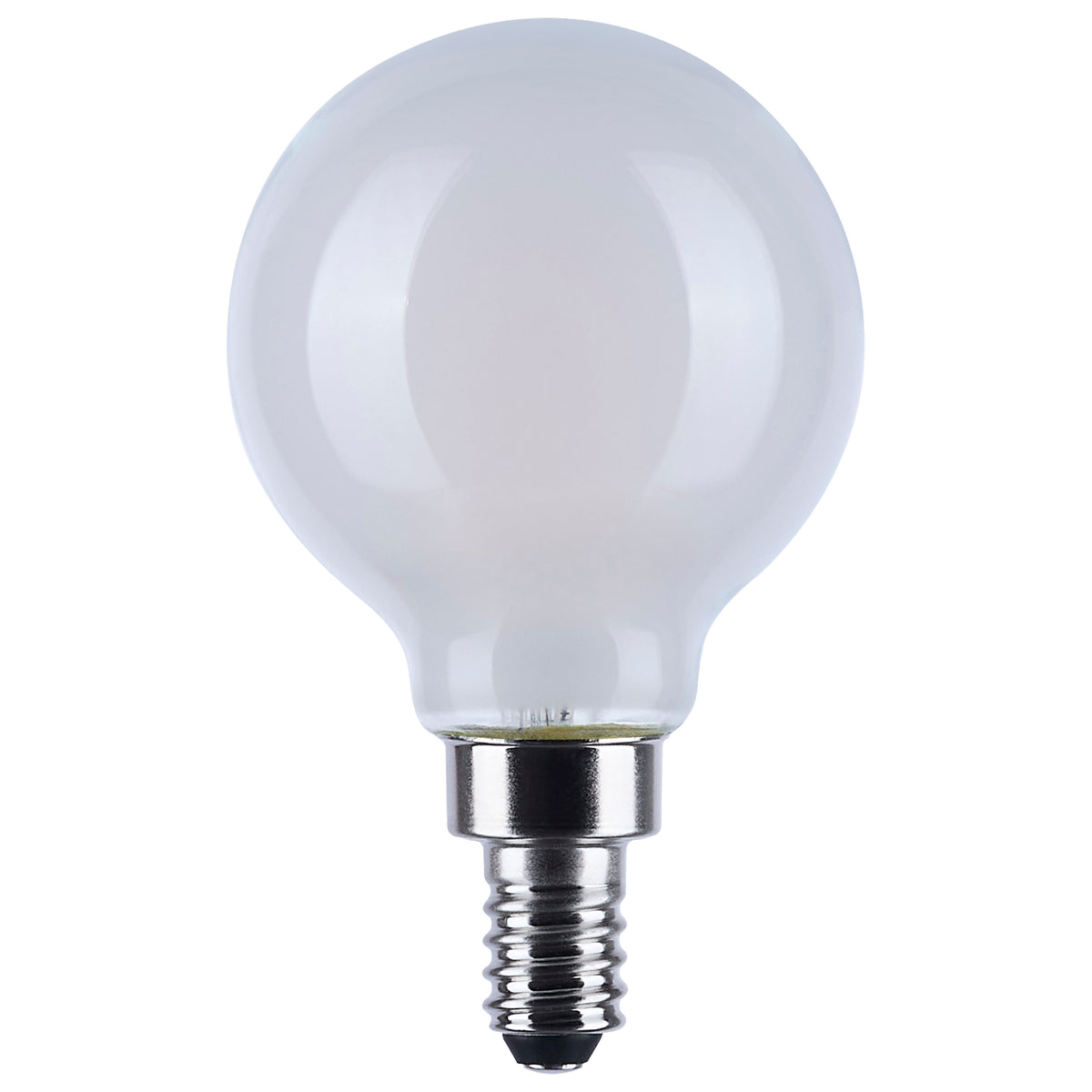 4.5 Watt LED G16.5 - 3000K-2000K Warm Dimming - Candelabra Base - White Finish lighting product